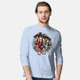 Mushroom Kingdom Martial Arts-Mens-Long Sleeved-Tee-glitchygorilla