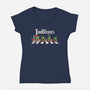 The Tonberries-Womens-V-Neck-Tee-2DFeer