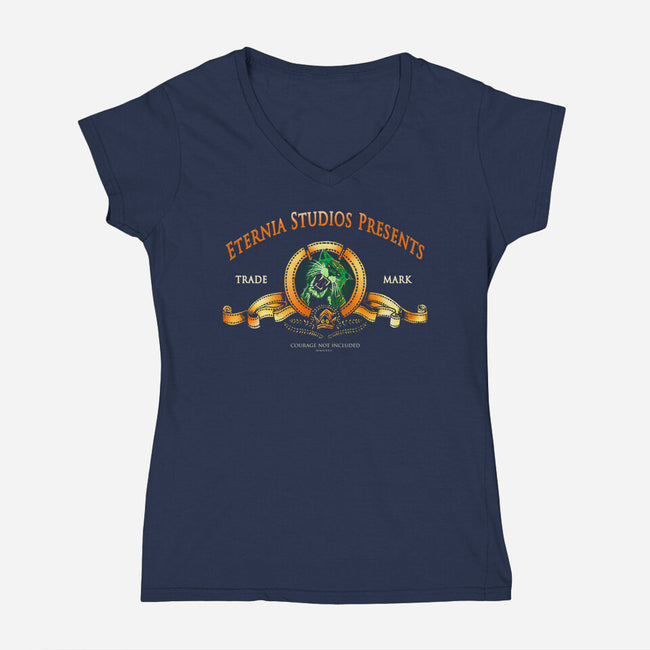 Courage Not Included-Womens-V-Neck-Tee-AndreusD