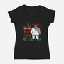 Hell's Kitchen Neighborhood-Womens-V-Neck-Tee-joerawks