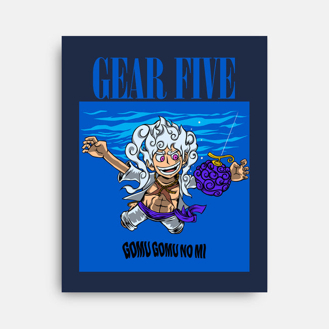Gomu Gomu No Five-None-Stretched-Canvas-joerawks