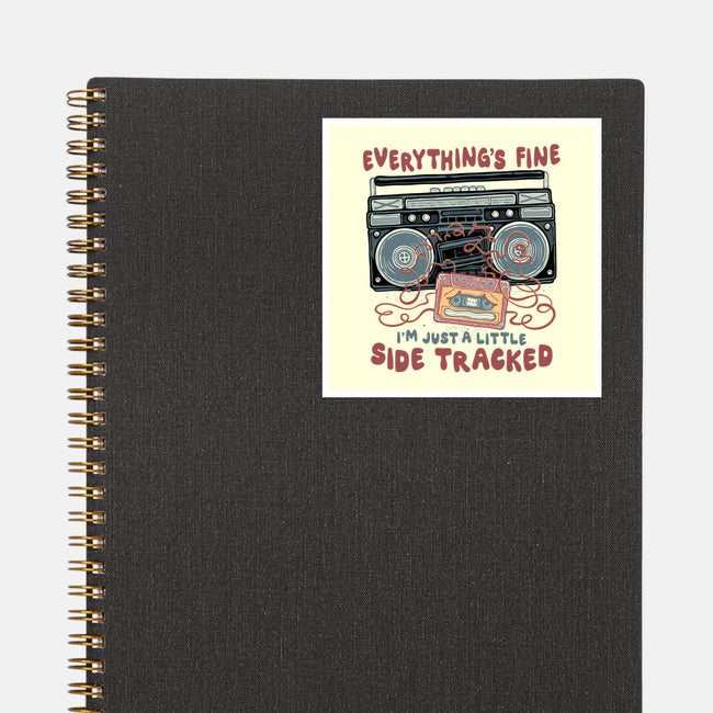 Just A Little Side Tracked-None-Glossy-Sticker-glitchygorilla