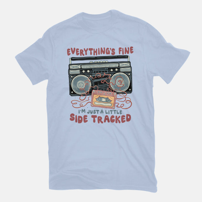 Just A Little Side Tracked-Unisex-Basic-Tee-glitchygorilla