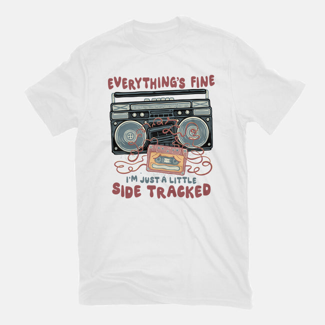 Just A Little Side Tracked-Unisex-Basic-Tee-glitchygorilla