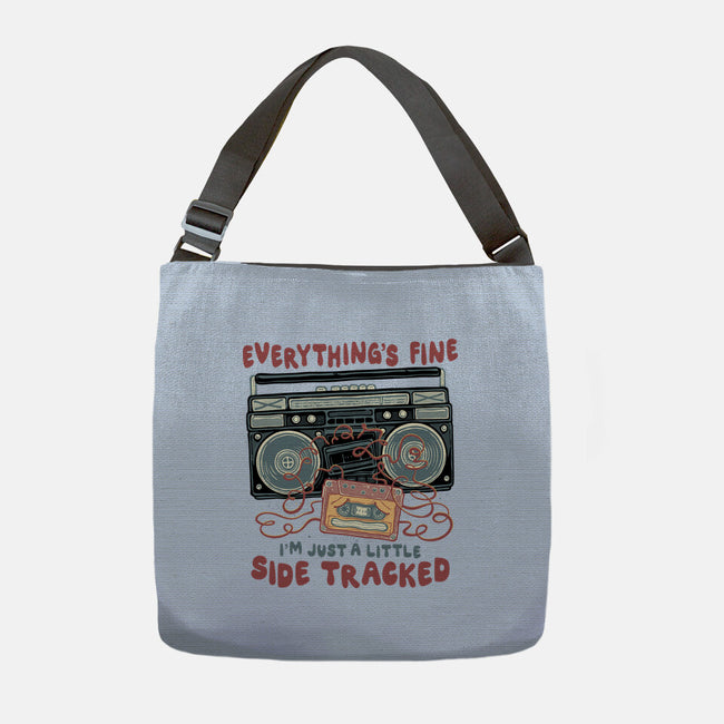 Just A Little Side Tracked-None-Adjustable Tote-Bag-glitchygorilla