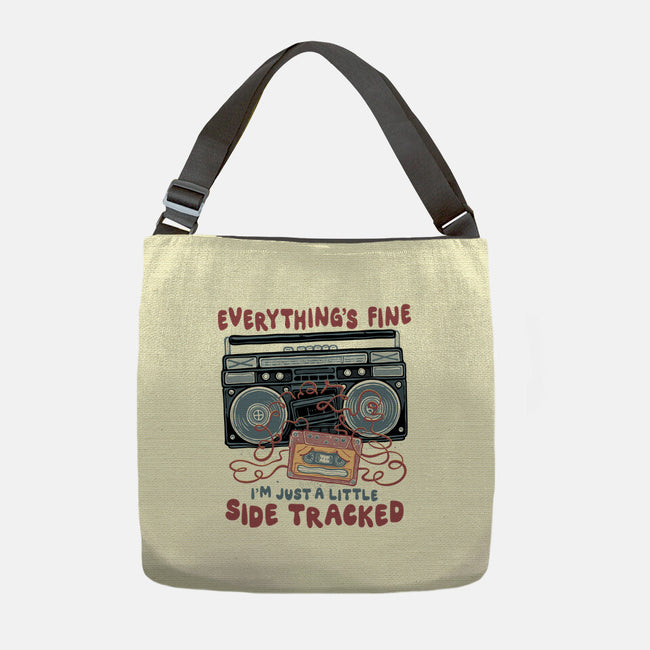 Just A Little Side Tracked-None-Adjustable Tote-Bag-glitchygorilla