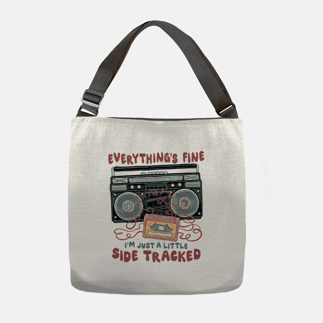 Just A Little Side Tracked-None-Adjustable Tote-Bag-glitchygorilla