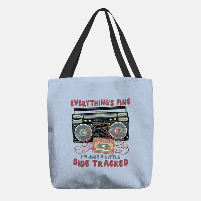 Just A Little Side Tracked-None-Basic Tote-Bag-glitchygorilla