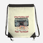 Just A Little Side Tracked-None-Drawstring-Bag-glitchygorilla