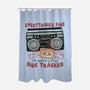 Just A Little Side Tracked-None-Polyester-Shower Curtain-glitchygorilla