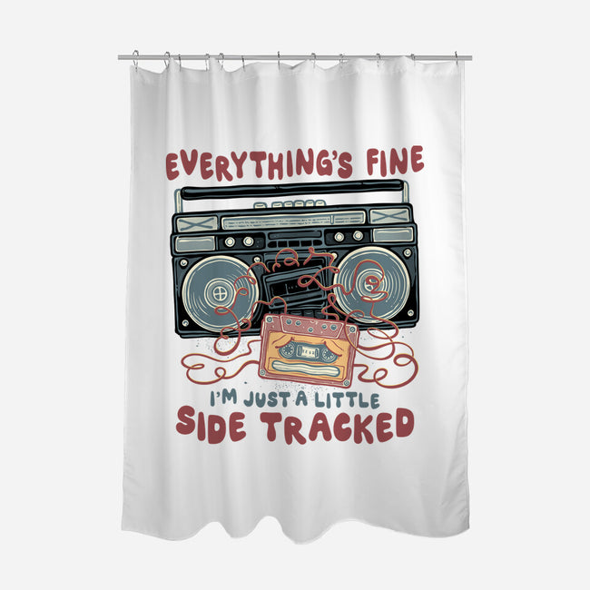 Just A Little Side Tracked-None-Polyester-Shower Curtain-glitchygorilla