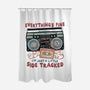 Just A Little Side Tracked-None-Polyester-Shower Curtain-glitchygorilla