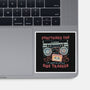 Just A Little Side Tracked-None-Glossy-Sticker-glitchygorilla