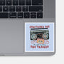 Just A Little Side Tracked-None-Glossy-Sticker-glitchygorilla