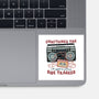 Just A Little Side Tracked-None-Glossy-Sticker-glitchygorilla