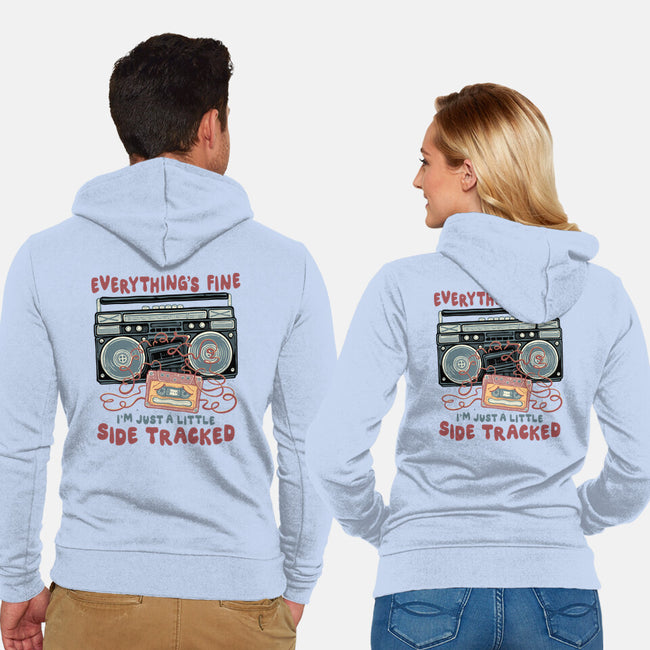 Just A Little Side Tracked-Unisex-Zip-Up-Sweatshirt-glitchygorilla