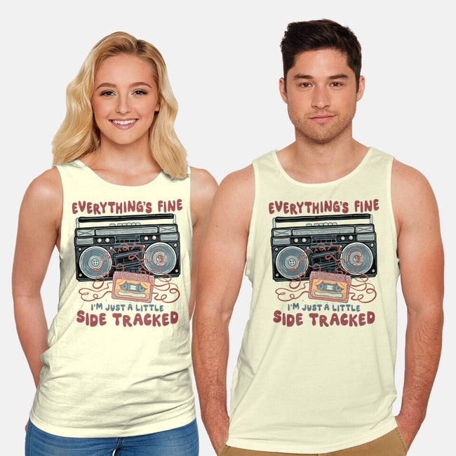 Just A Little Side Tracked-Unisex-Basic-Tank-glitchygorilla