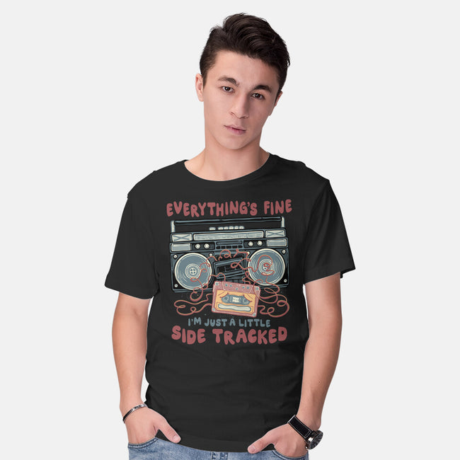 Just A Little Side Tracked-Mens-Basic-Tee-glitchygorilla