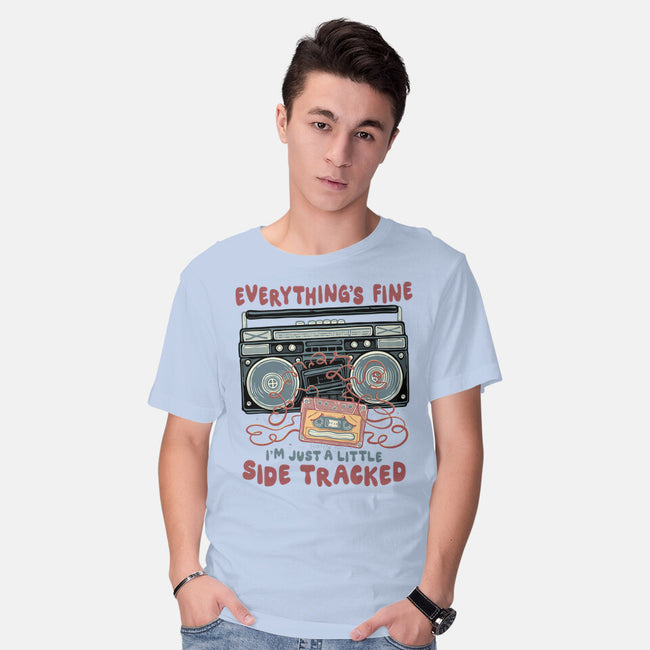 Just A Little Side Tracked-Mens-Basic-Tee-glitchygorilla