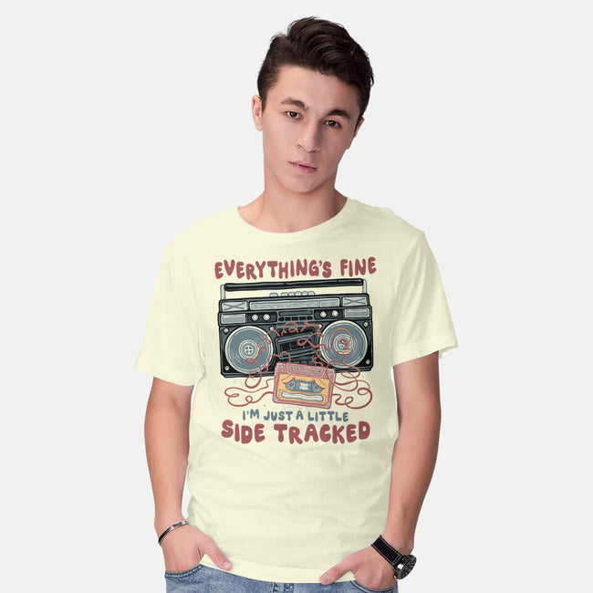 Just A Little Side Tracked-Mens-Basic-Tee-glitchygorilla