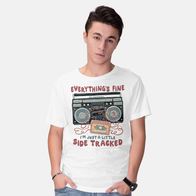 Just A Little Side Tracked-Mens-Basic-Tee-glitchygorilla