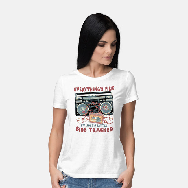 Just A Little Side Tracked-Womens-Basic-Tee-glitchygorilla