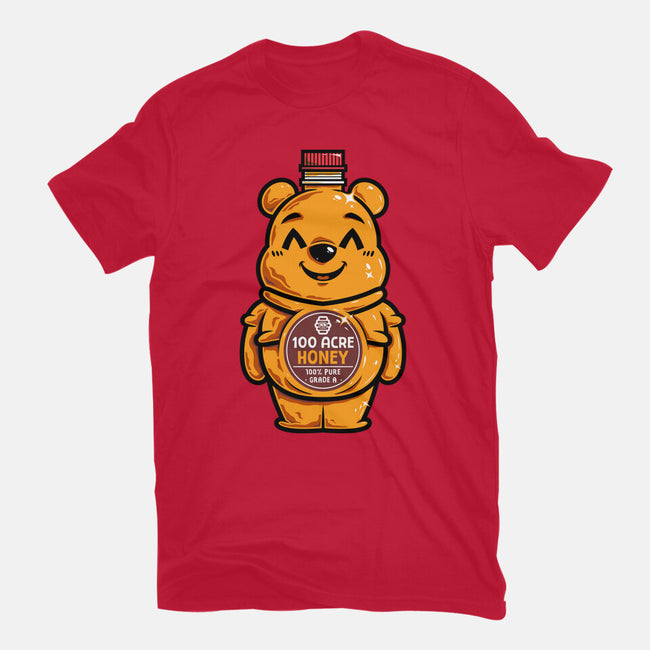 Bear Honey Bottle-Womens-Fitted-Tee-krisren28