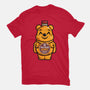 Bear Honey Bottle-Womens-Fitted-Tee-krisren28
