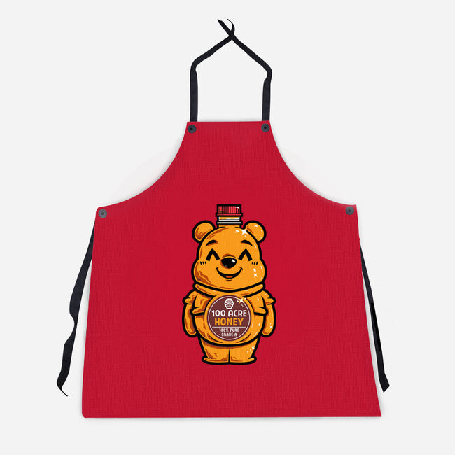 Bear Honey Bottle-Unisex-Kitchen-Apron-krisren28