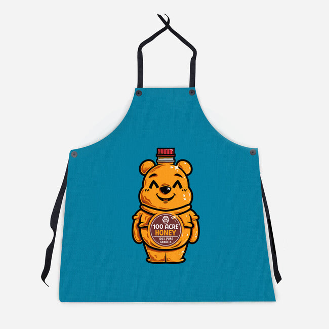 Bear Honey Bottle-Unisex-Kitchen-Apron-krisren28