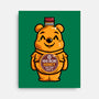 Bear Honey Bottle-None-Stretched-Canvas-krisren28