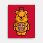 Bear Honey Bottle-None-Stretched-Canvas-krisren28