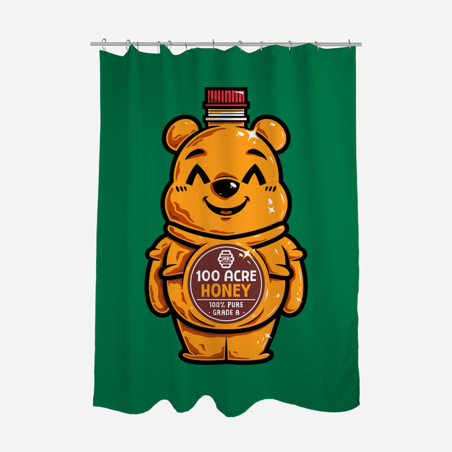 Bear Honey Bottle-None-Polyester-Shower Curtain-krisren28