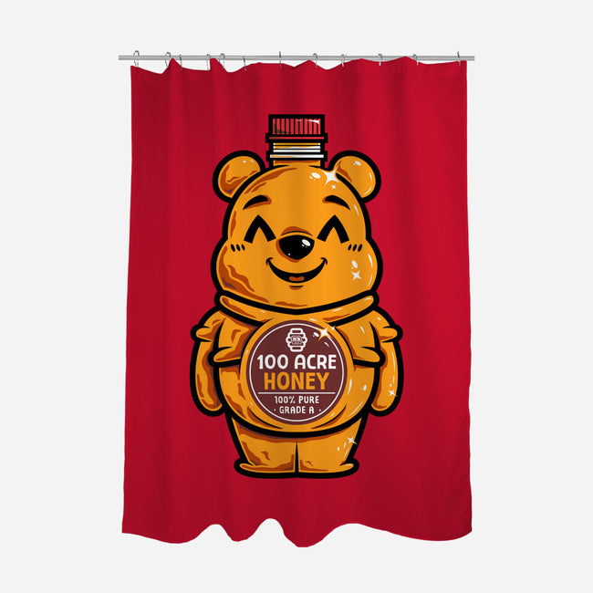 Bear Honey Bottle-None-Polyester-Shower Curtain-krisren28