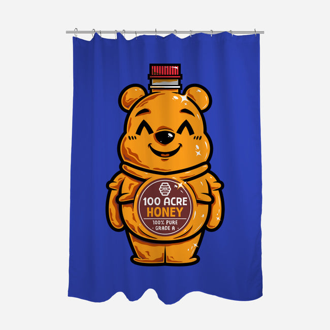 Bear Honey Bottle-None-Polyester-Shower Curtain-krisren28