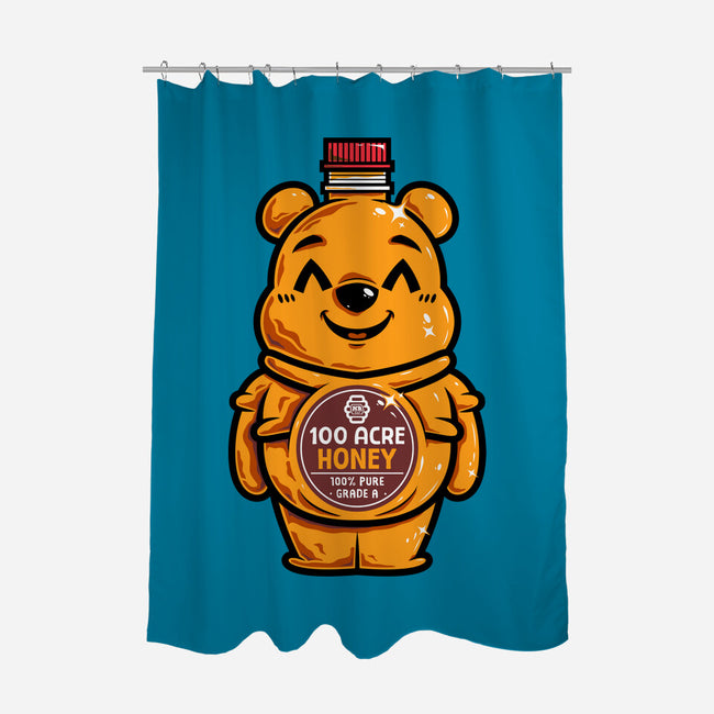 Bear Honey Bottle-None-Polyester-Shower Curtain-krisren28