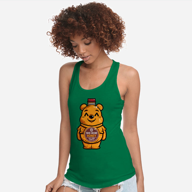 Bear Honey Bottle-Womens-Racerback-Tank-krisren28