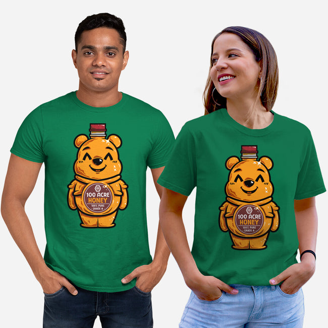 Bear Honey Bottle-Unisex-Basic-Tee-krisren28