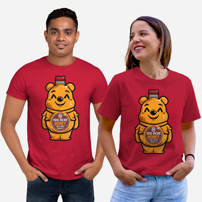 Bear Honey Bottle-Unisex-Basic-Tee-krisren28