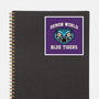 Demon World Blue Tigers-None-Glossy-Sticker-glitchygorilla