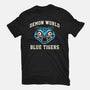 Demon World Blue Tigers-Youth-Basic-Tee-glitchygorilla