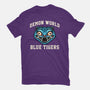 Demon World Blue Tigers-Youth-Basic-Tee-glitchygorilla