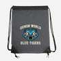 Demon World Blue Tigers-None-Drawstring-Bag-glitchygorilla