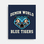 Demon World Blue Tigers-None-Stretched-Canvas-glitchygorilla