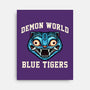 Demon World Blue Tigers-None-Stretched-Canvas-glitchygorilla