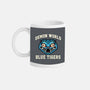 Demon World Blue Tigers-None-Mug-Drinkware-glitchygorilla