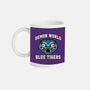Demon World Blue Tigers-None-Mug-Drinkware-glitchygorilla