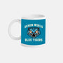 Demon World Blue Tigers-None-Mug-Drinkware-glitchygorilla