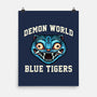 Demon World Blue Tigers-None-Matte-Poster-glitchygorilla