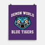 Demon World Blue Tigers-None-Matte-Poster-glitchygorilla